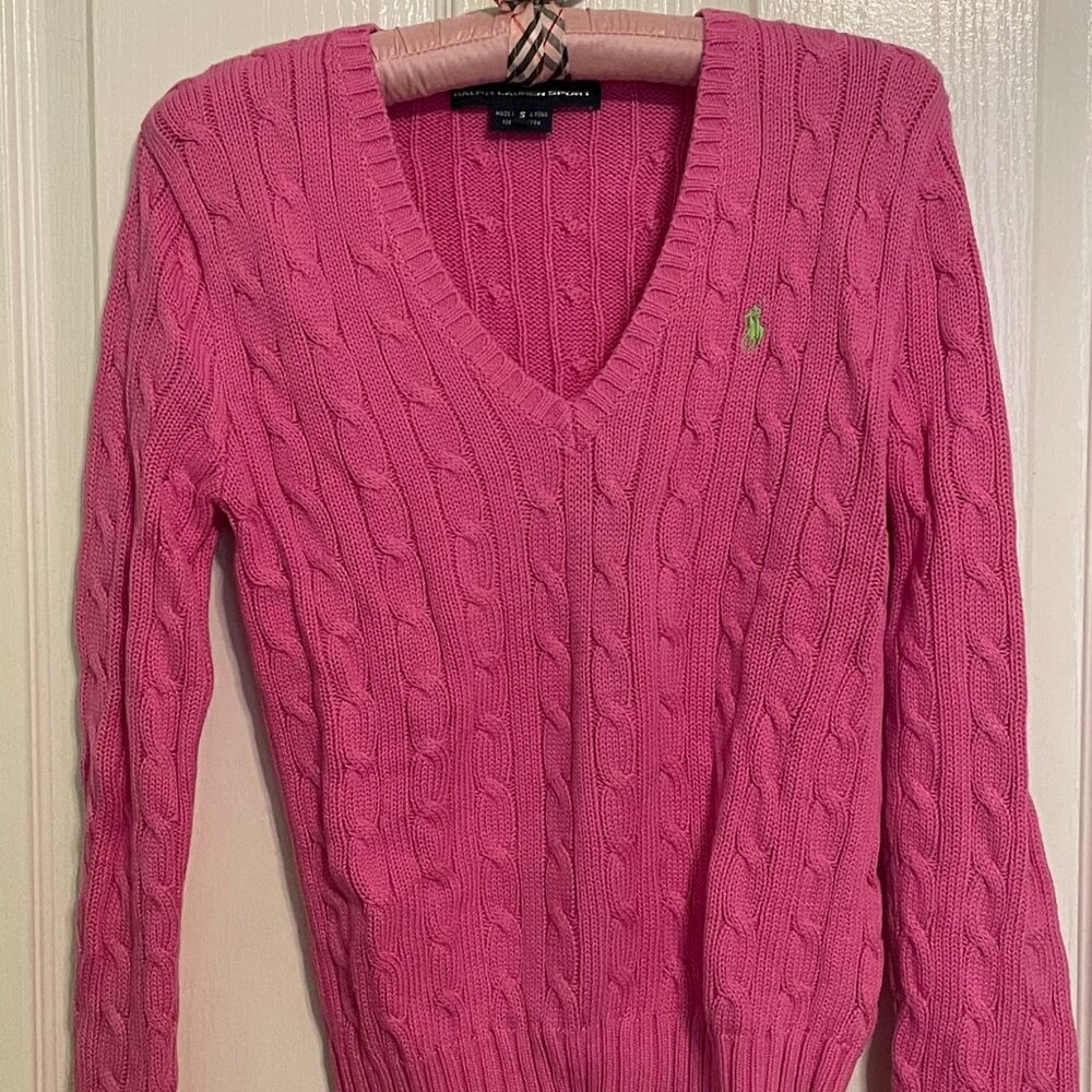 Pink Ralph Lauren Sport Sweater
